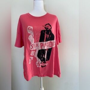 Vintage‑Style Sex Pistols Tee — Pink Punk Graphic | Super Soft | Unisex L